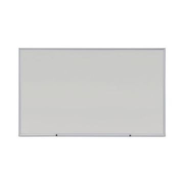 Picture of Deluxe Melamine Dry Erase Board, 60 x 36, Melamine White Surface, Silver Anodized Aluminum Frame