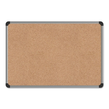 Picture of Cork Board with Aluminum Frame, 24 x 18, Tan Surface