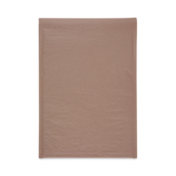 Picture of Natural Self-Seal Cushioned Mailer, #5, Barrier Bubble Air Cell Cushion, Self-Adhesive Closure, 10.5 x 16, Kraft, 80/Carton