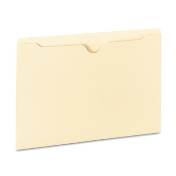 Picture of Deluxe Manila File Jackets With Reinforced Tabs, Straight Tab, Legal Size, Manila, 100/box