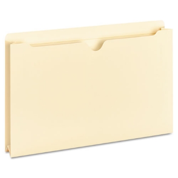 Picture of Deluxe Manila File Jackets With Reinforced Tabs, Straight Tab, Legal Size, Manila, 50/box