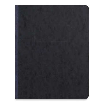 Picture of Pressboard Report Cover, Two-Piece Prong Fastener, 3" Capacity, 8.5 X 11, Black/black