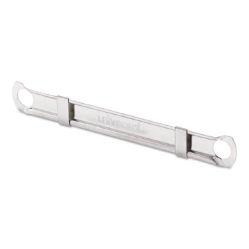 Picture of Two-Piece Two-Prong Paper Fastener Compressors, 2.75" Center to Center, Silver, 100/Box
