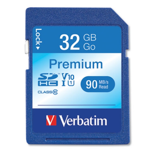Picture of 32gb Premium Sdhc Memory Card, Uhs-I V10 U1 Class 10, Up To 90mb/s Read Speed
