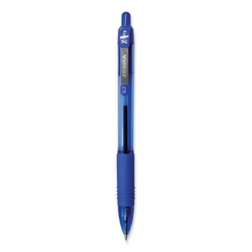 Picture of Z-Grip Ballpoint Pen, Retractable, Medium 0.7 mm, Blue Ink, Translucent Blue/Blue Barrel, 12/Pack