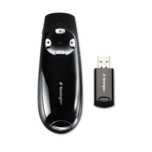 Picture of Wireless Presenter Pro With Green Laser, Class 2, 150 Ft Range, Black