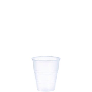Picture of HIGH-IMPACT POLYSTYRENE COLD CUPS, 5 OZ, TRANSLUCENT, 100 CUPS/SLEEVE, 25 SLEEVES/CARTON