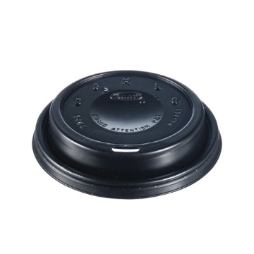 Picture of Cappuccino Dome Sipper Lids, Fits 12 Oz To 24 Oz Cups, Black, 100/pack, 10 Packs/carton