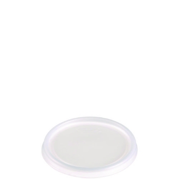 Picture of Non-Vented Cup Lids, Fits 6 Oz Cups, 2, 3.5, 4 Oz Food Containers, Translucent, 1,000/carton