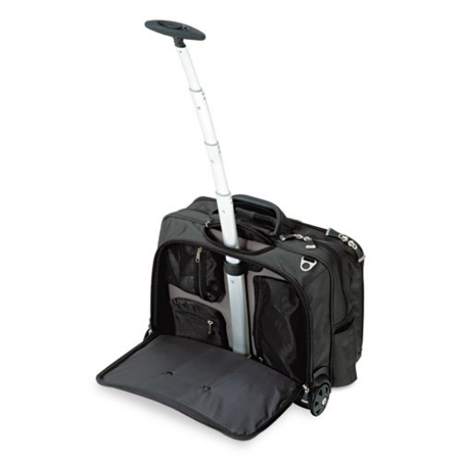 Picture of Contour Rolling Laptop Case, Fits Devices Up to 17", Ballistic Nylon, 17.5 x 9.5 x 13, Black