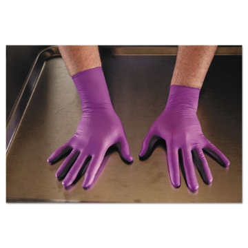 Picture of PURPLE NITRILE Exam Gloves, 310 mm Length, Large, Purple, 500/Carton