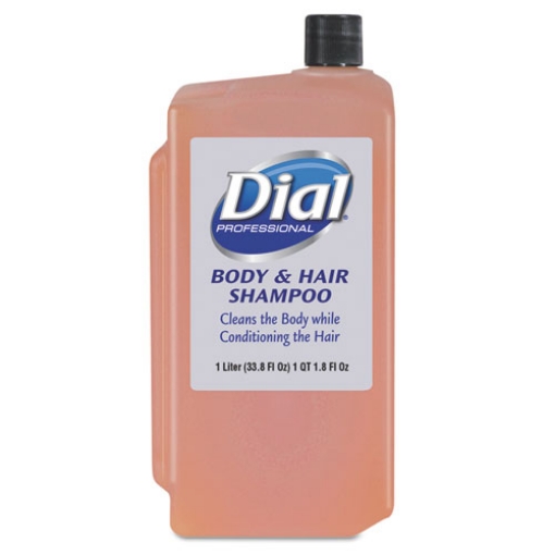 Picture of Hair + Body Wash Refill For 1 L Liquid Dispenser, Neutral Scent, 1 L, 8/carton