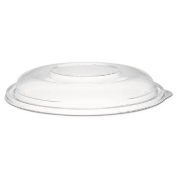 Picture of PresentaBowls Clear Dome Lids, 7.3 Diameter x 1.1 h, Clear, Plastic, 63 Lids/Bag, 4 Bags/Carton