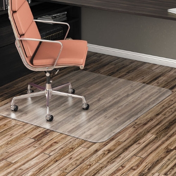 Picture of All Day Use Non-Studded Chair Mat For Hard Floors, 46 X 60, Rectangular, Clear