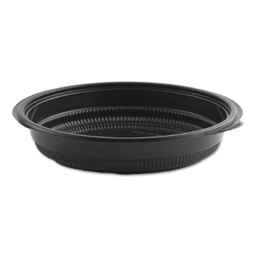 Picture of MicroRaves Incredi-Bowl Base, 24 oz, 8.5" Diameter x 1.51"h, Black, Plastic, 150/Carton