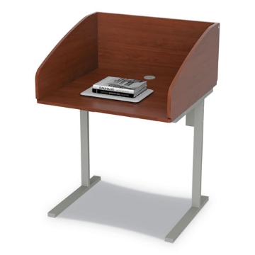 Picture of Study Carrell Starter Unit, 2-Leg, 31.25 X 23.5 X 45.25, Cherry