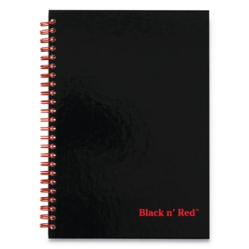 Picture of Hardcover Twinwire Notebooks, SCRIBZEE Compatible, 1-Subject, Wide/Legal Rule, Black Cover, (70) 9.88 x 6.88 Sheets
