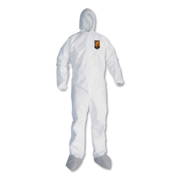 Picture of A45 Liquid/Particle Protection Surface Prep/Paint Coveralls, X-Large, White, 25/Carton