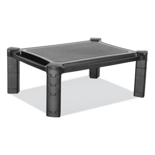 Picture of Large Monitor Stand With Cable Management, 12.99" X 17.1" X 6.6", Black, Supports 22 Lbs