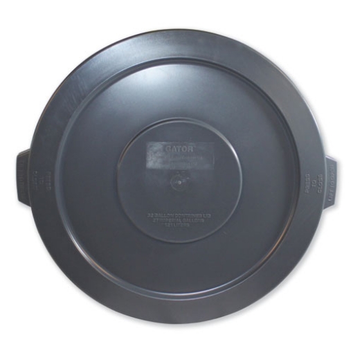 Picture of Advanced Gator Lids, For 32 Gal Gator Containers, Flat-Top, 22" Diameter, Gray