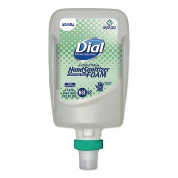 Picture of Antibacterial Foaming Hand Sanitizer Refill For Fit Manual Dispenser, 1.2 L Bottle, Fragrance-Free, 3/carton
