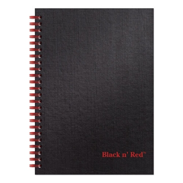 Picture of Hardcover Twinwire Notebooks, SCRIBZEE Compatible, 1-Subject, Wide/Legal Rule, Black Cover, (70) 8.25 x 5.88 Sheets
