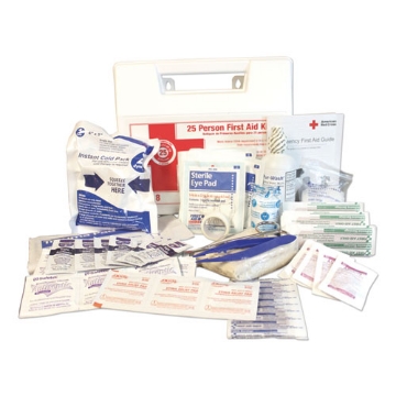 Picture of 25-Person First Aid Kit, 107 Pieces, Plastic Case