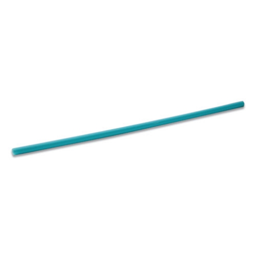 Picture of Marine Biodegradable Straws, 8.5", Pha, Ocean Blue, Wrapped, 300/box, 4 Boxes/carton