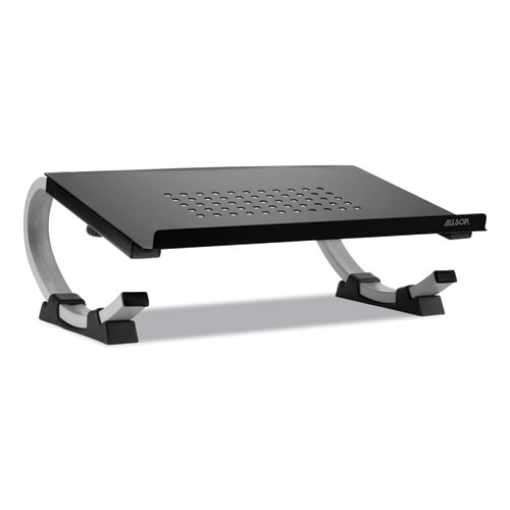 Picture of Redmond Adjustable Curve Notebook Stand, 15" X 11.5" X 6", Black/silver, Supports 40 Lbs