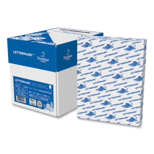 Picture of Custom Cut-Sheet Copy Paper, 92 Bright, Micro-Perforated 3.66" from Bottom, 24 lb Bond Weight, 8.5 x 11, White, 500/Ream