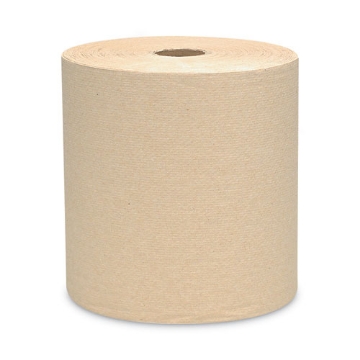 Picture of Essential Hard Roll Towels for Business, 1-Ply, 8" x 800 ft, 1.5" Core, Natural, 12 Rolls/Carton