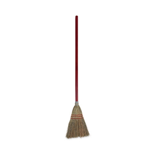 Picture of Corn Fiber Lobby/toy Broom, Corn Fiber Bristles, 39" Overall Length, Red
