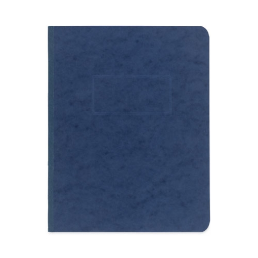 Picture of Pressboard Report Cover With Tyvek Reinforced Hinge, Two-Piece Prong Fastener, 3" Capacity, 8.5 X 11, Dark Blue/dark Blue