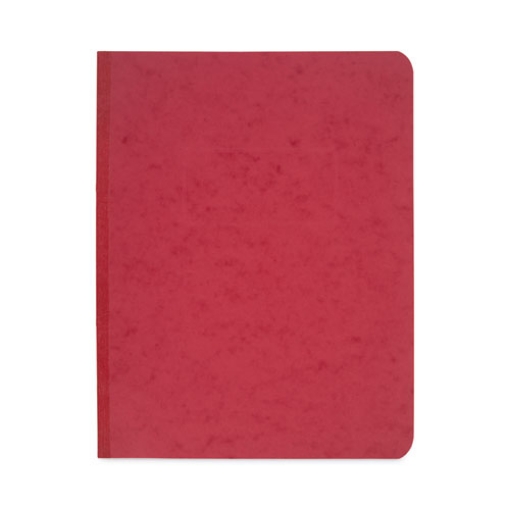 Picture of Pressboard Report Cover With Tyvek Reinforced Hinge, Two-Piece Prong Fastener, 3" Capacity, 8.5 X 11, Red/red