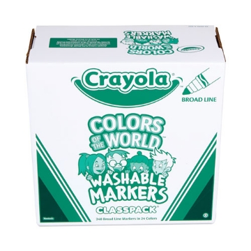 Picture of Ultra-Clean Washable Marker Classpack, Broad Bullet Tip, 8 Assorted Colors, 192/Pack