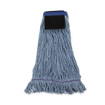Picture of Mop Head, Loop-End, Cotton With Scrub Pad, Large, 12/carton