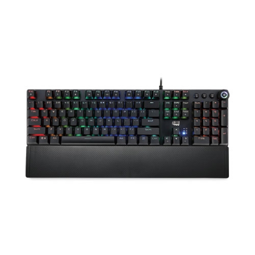 Picture of RGB Programmable Mechanical Gaming Keyboard with Detachable Magnetic Palmrest, 108 Keys, Black
