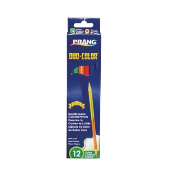 Picture of Duo-Color Colored Pencil Sets, 3 mm, Assorted Lead and Barrel Colors, 6/Pack