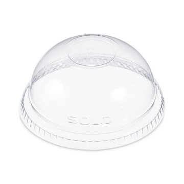 Picture of Plastic Dome Lid, Fits 9 oz to 10 oz Foam Cups, Clear, 1,000/Carton