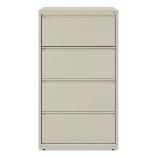 Picture of Lateral File, 4 Legal/Letter-Size File Drawers, Putty, 30" x 18.63" x 52.5"