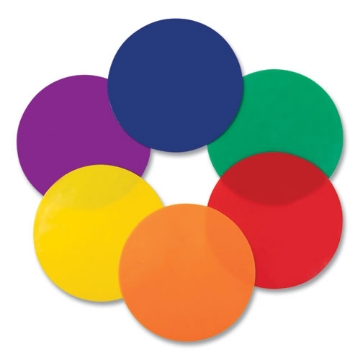 Picture of Poly Spot Marker Set, 9" Disks, Assorted Colors, 6/set