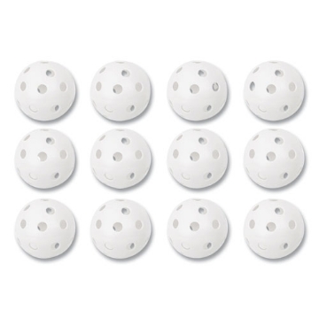 Picture of Plastic Baseballs, 9" Diameter, White, 12/set