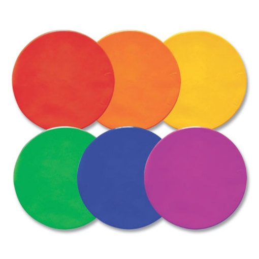 Picture of Extra Large Poly Marker Set, 12" Dia, Assorted Colors, 6 Spots/set