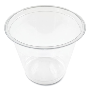 Picture of clear plastic cold cups, squat, 9 oz, pet, 1,000/ carton