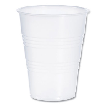 Picture of HIGH-IMPACT POLYSTYRENE COLD CUPS, 9 OZ, TRANSLUCENT, 100 CUPS/SLEEVE, 25 SLEEVES/CARTON