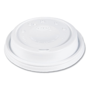 Picture of Cappuccino Dome Sipper Lids, Fits 12 Oz To 24 Oz Cups, White, 1,000/carton