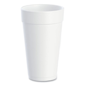Picture of Foam Drink Cups, 20 Oz, White, 25/bag, 20 Bags/carton