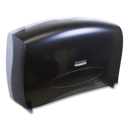Picture of Cored JRT Jumbo Combo Tissue Dispenser, 20.4 x 5.8 x 13.1, Smoke/Gray