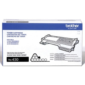 Picture of Brother TN-450 High Yield Black Toner Cartridge (2600 Yield)
