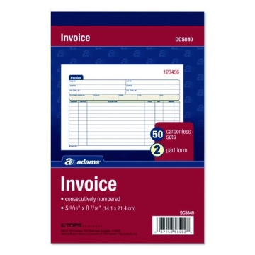 Picture of BOOK,INVC,2PT,CRBLS,50/ST